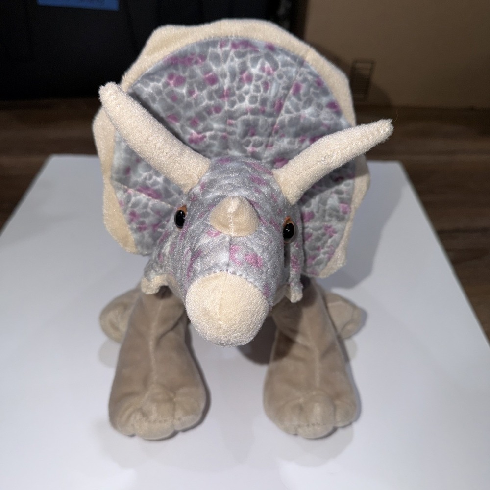 Wild Republic Triceratops Dino Plush Animal Dinosaur Stuffed Toys Hobby